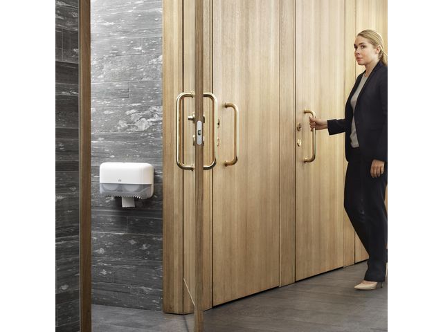 Dispenser TORK T2 Jumbo Twin Mini vit